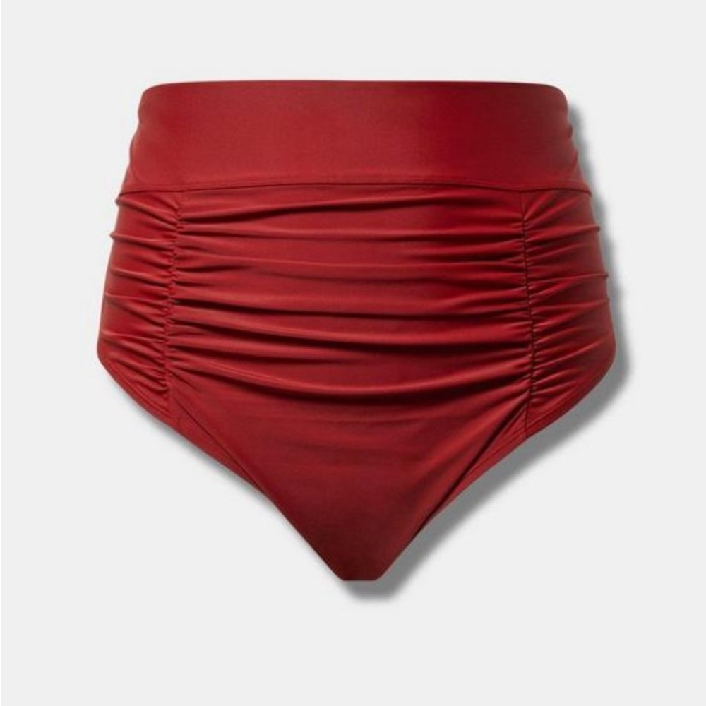 SOLD Torrid Plus Size 2 High-Waist High Leg Cheeky Swim Bottom